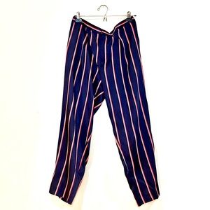 Ralph Lauren navy blue and red pinstriped